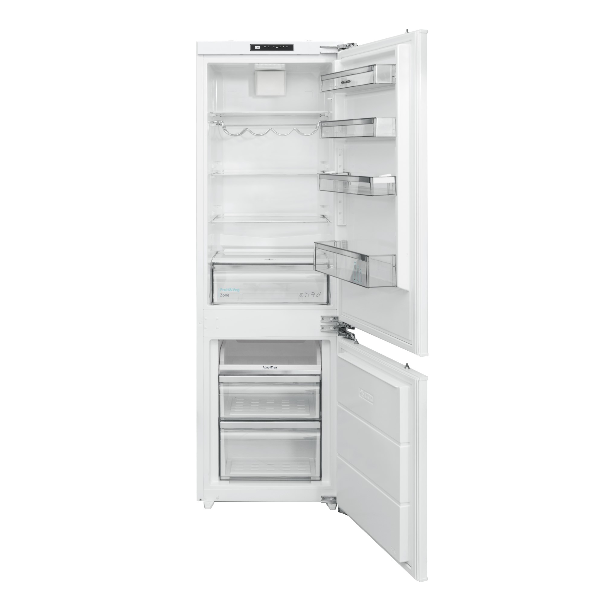 Image of Sharp Einbaukühlschrank SJ-BD237E1X, 178er-Nische, Schlepptür