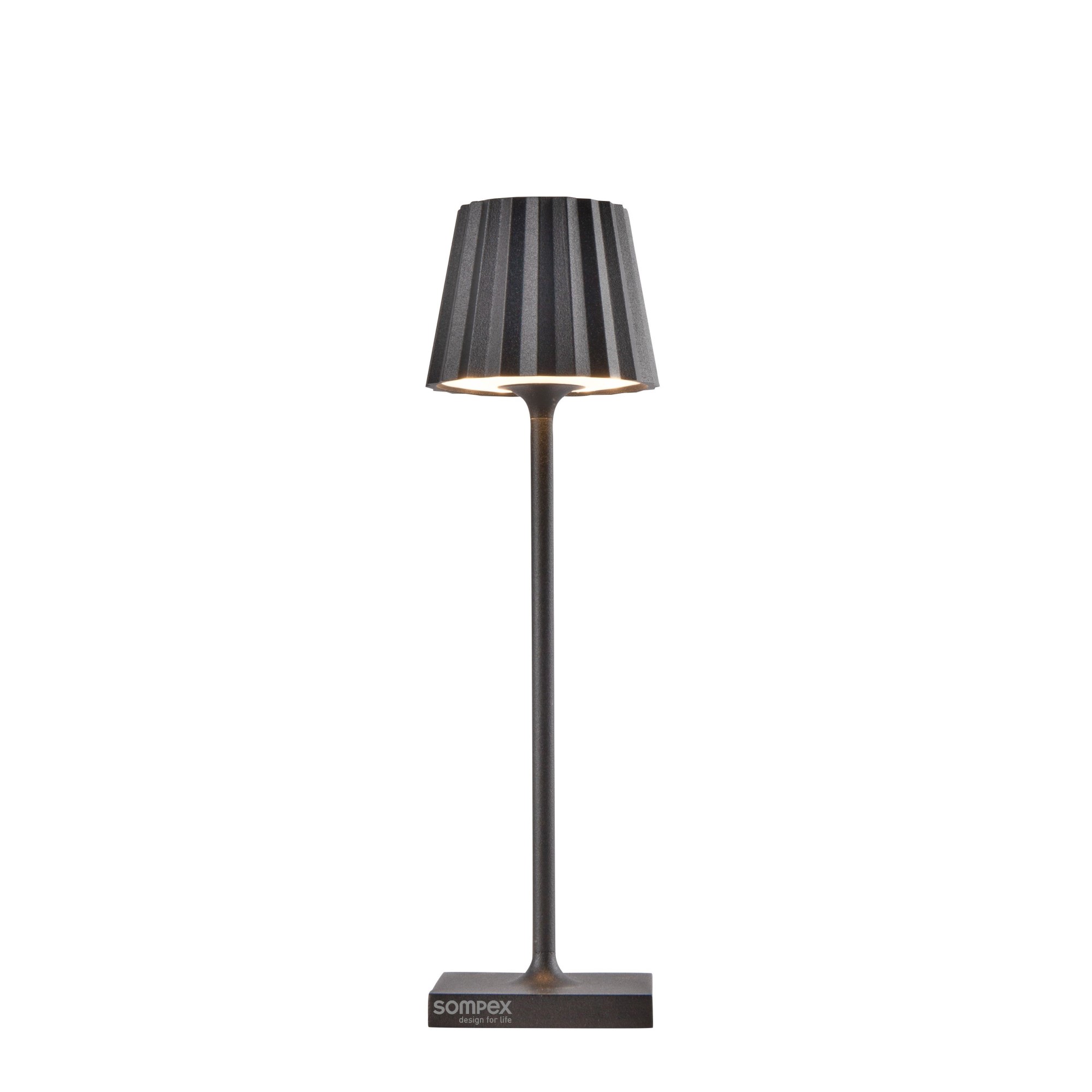 Sompex Tischlampe Troll nano anthrazit, 21cm
