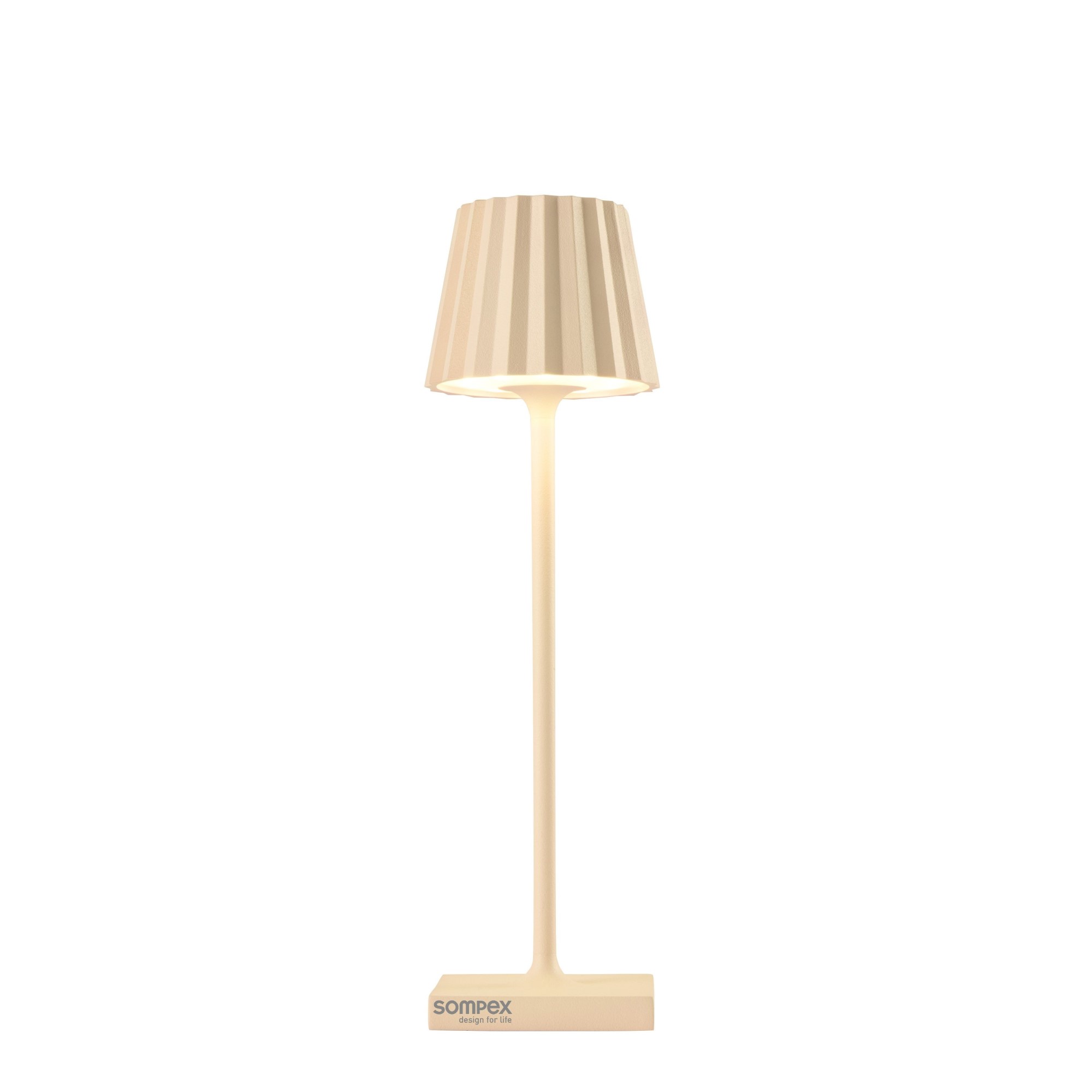 Sompex Tischlampe Troll nano sand, 21cm
