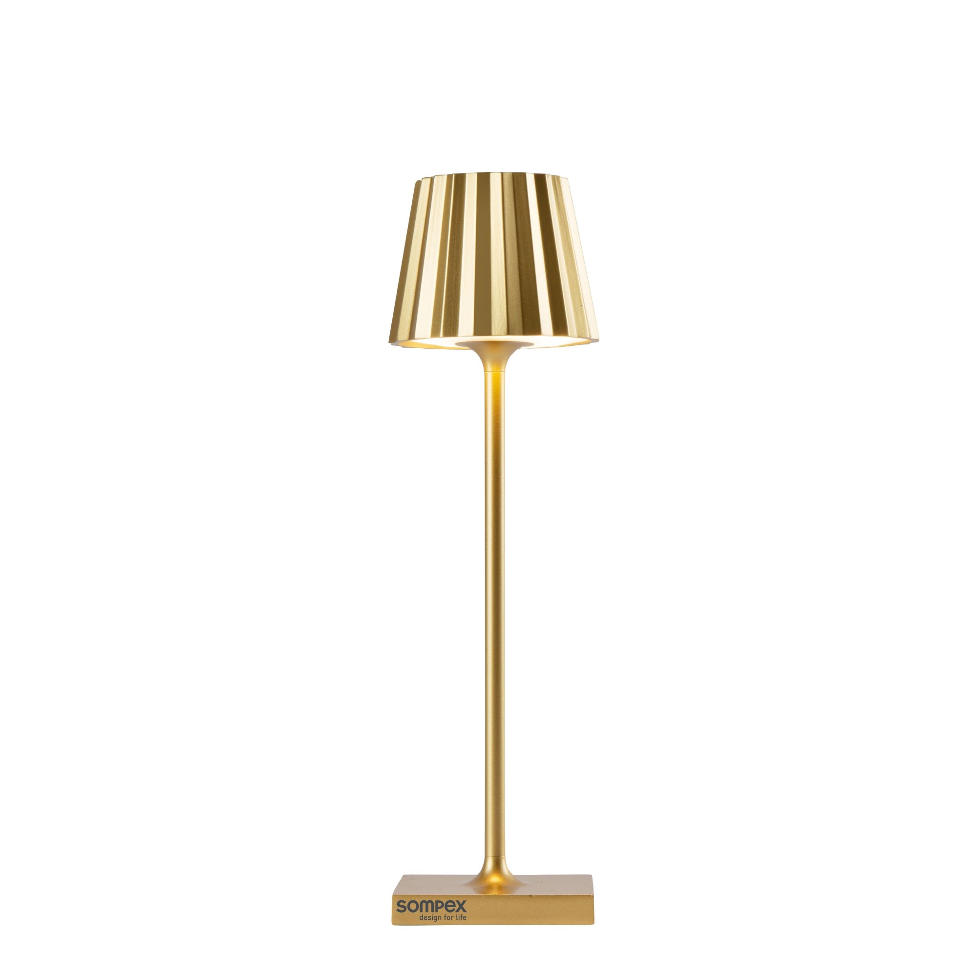 Sompex Tischlampe Troll nano gold, 21cm
