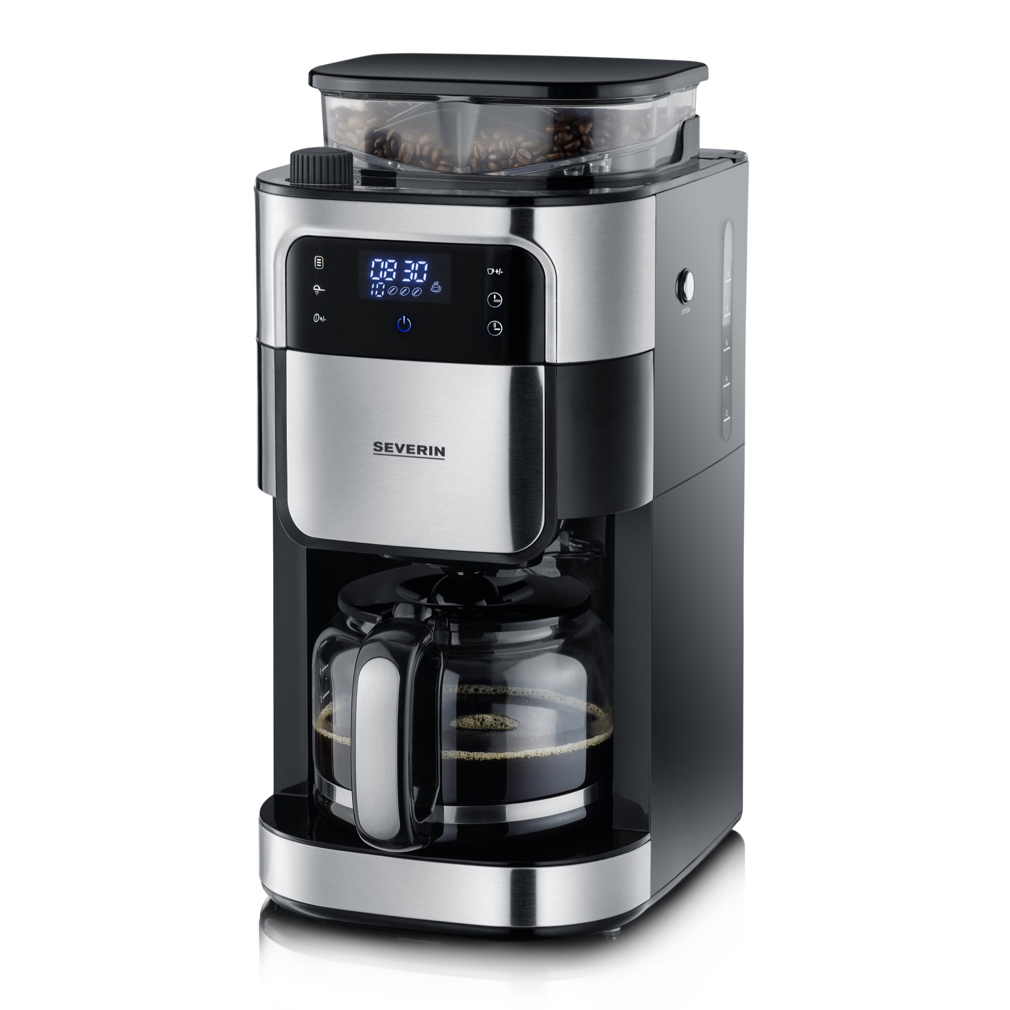 Severin Filterkaffeemaschine mit Edelstahl-Mahlwerk KA4813