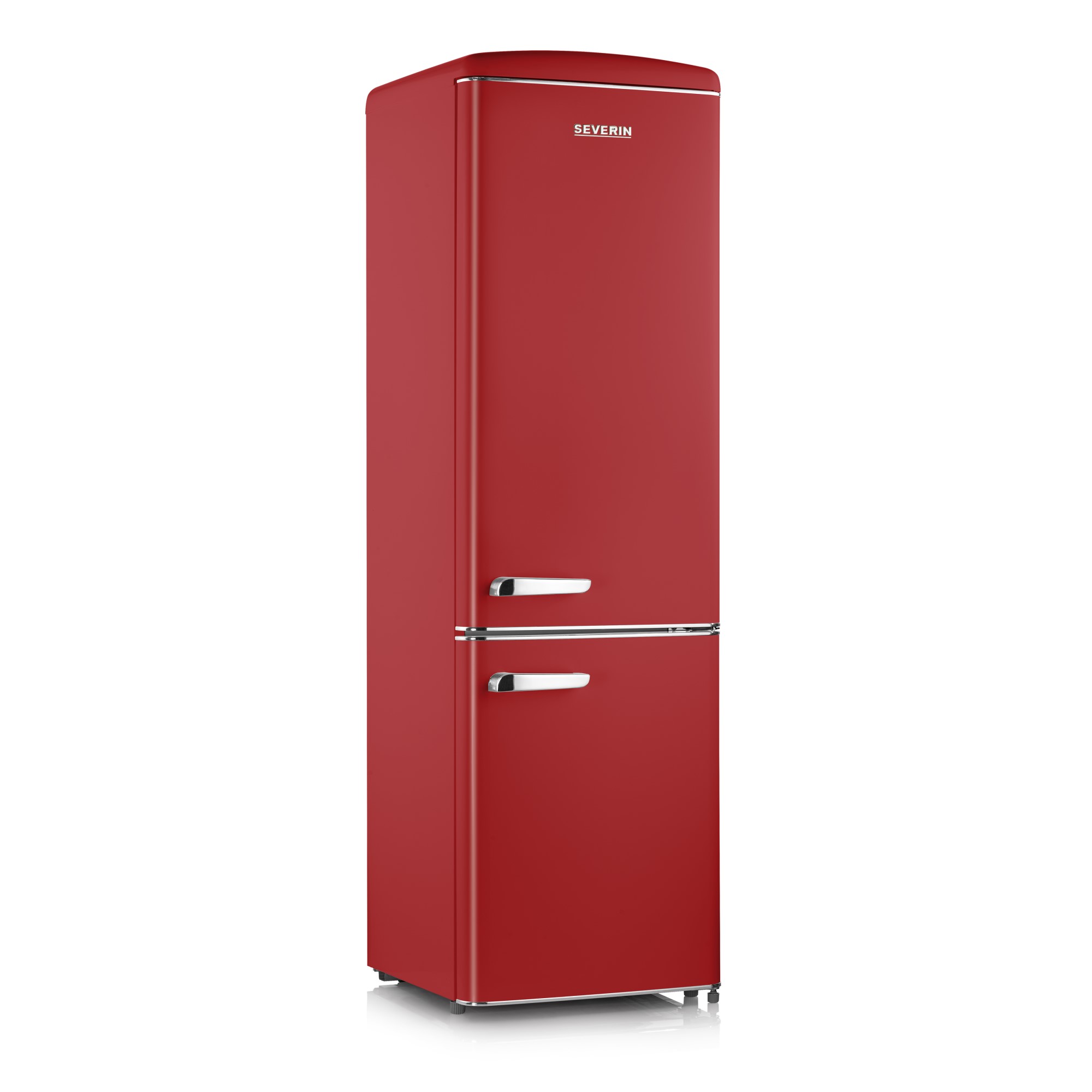 Severin Kühl- / Gefrierkombination Retro RKG8917, rot, 244 Liter