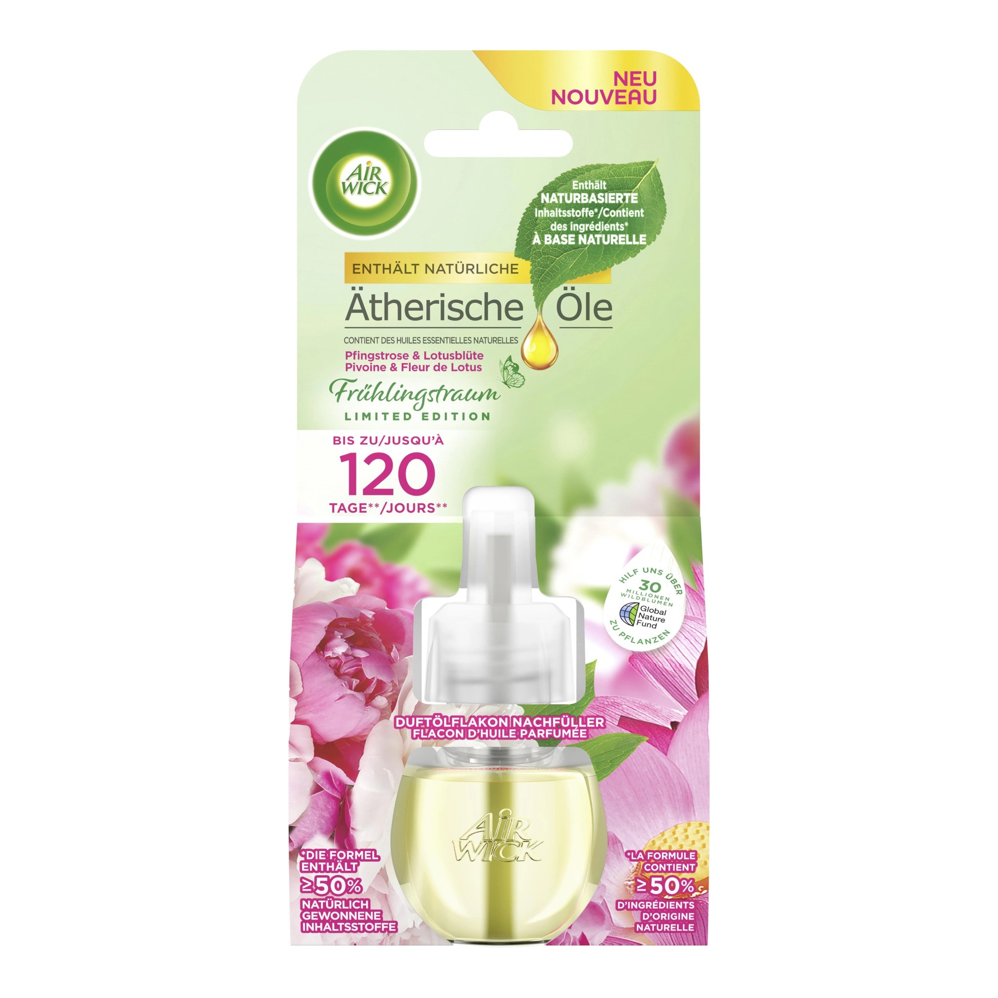 Air Wick Lufterfrischer Duftölflakon Nachfüller Wilde Rose19ml