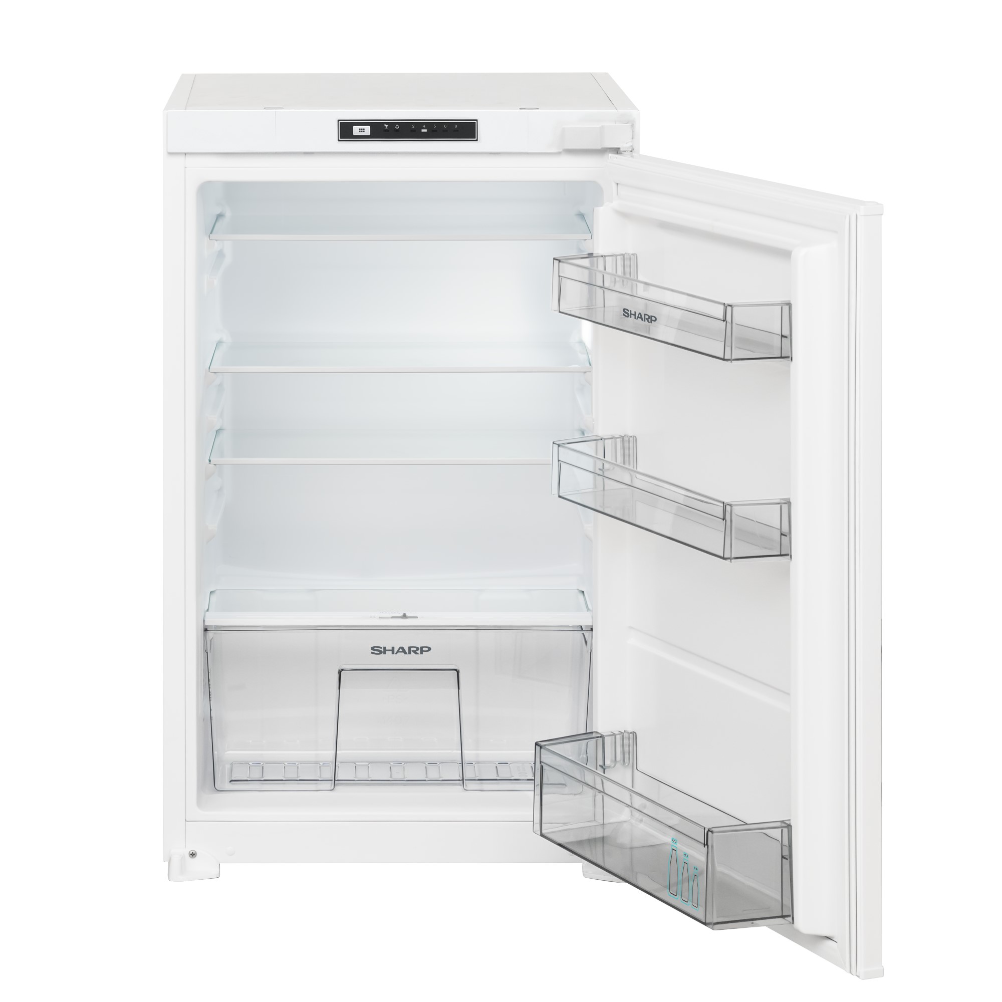 Sharp Einbaukühlschrank SJ-LD125E0XS, 88er-Nische, Schlepptür