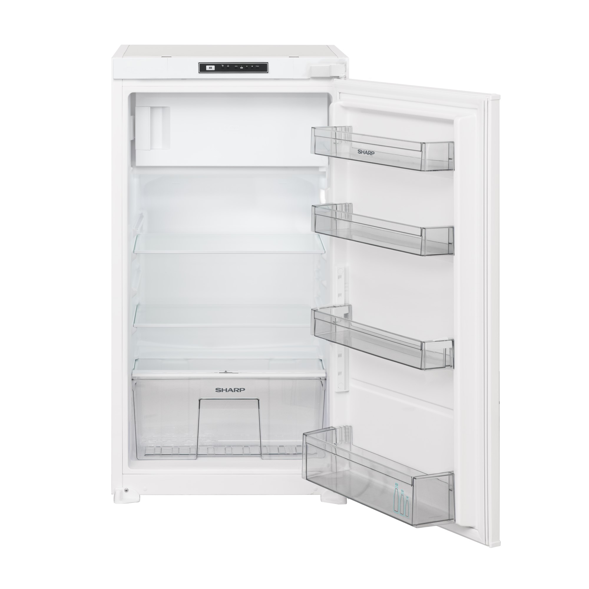 Sharp Einbaukühlschrank mit Gefrierfach SJ-LD140E0XS, 103er-Nische,Schlepptür