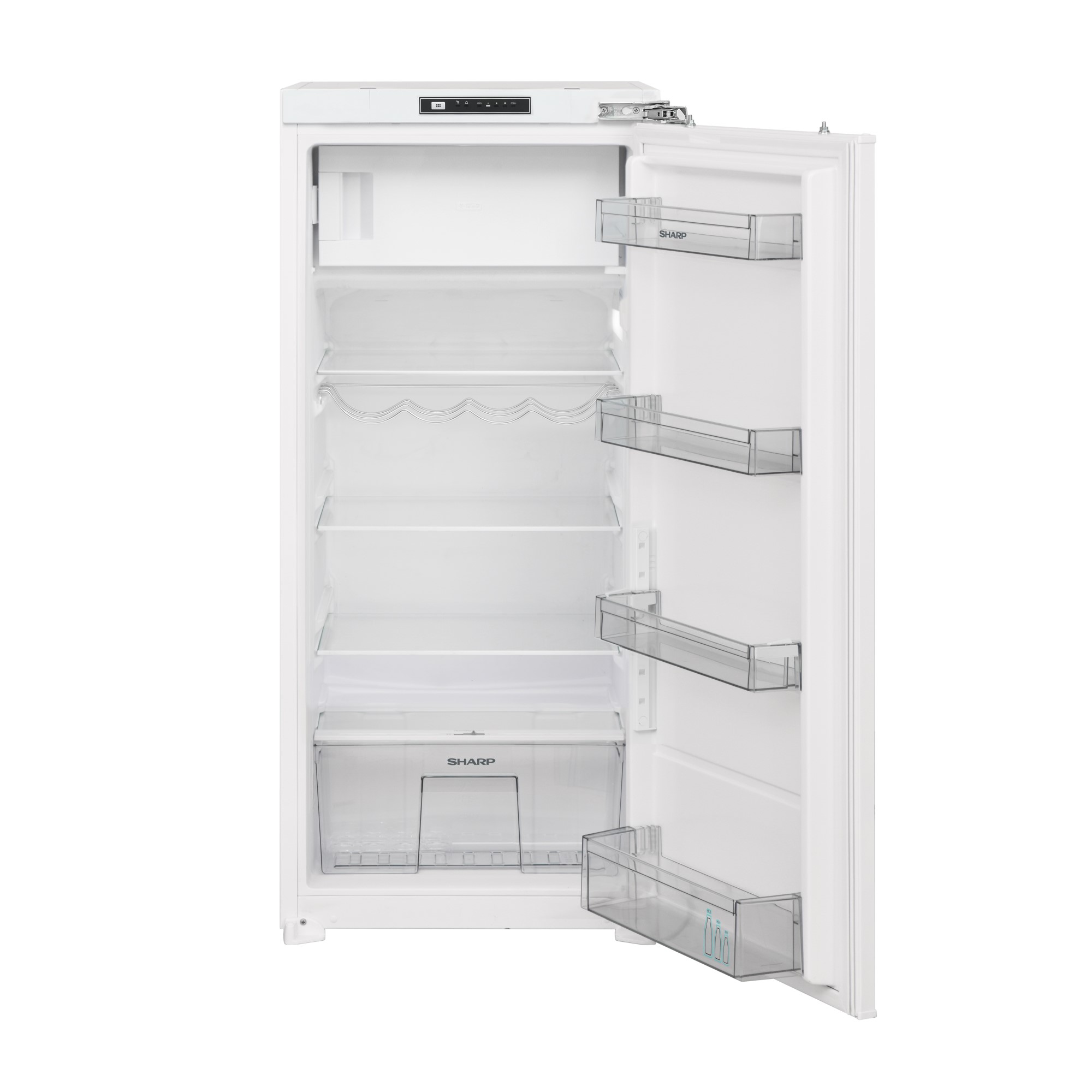 Sharp Einbaukühlschrank mit Gefrierfach SJ-LD180E0XD, 123er-Nische, Festtür