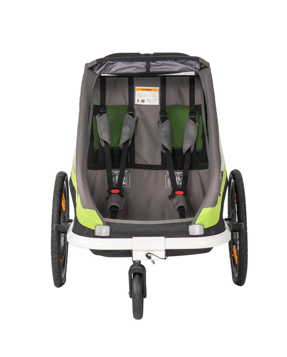 Hamax Fahrradanhänger Fahrradanhänger Traveller grün/grau