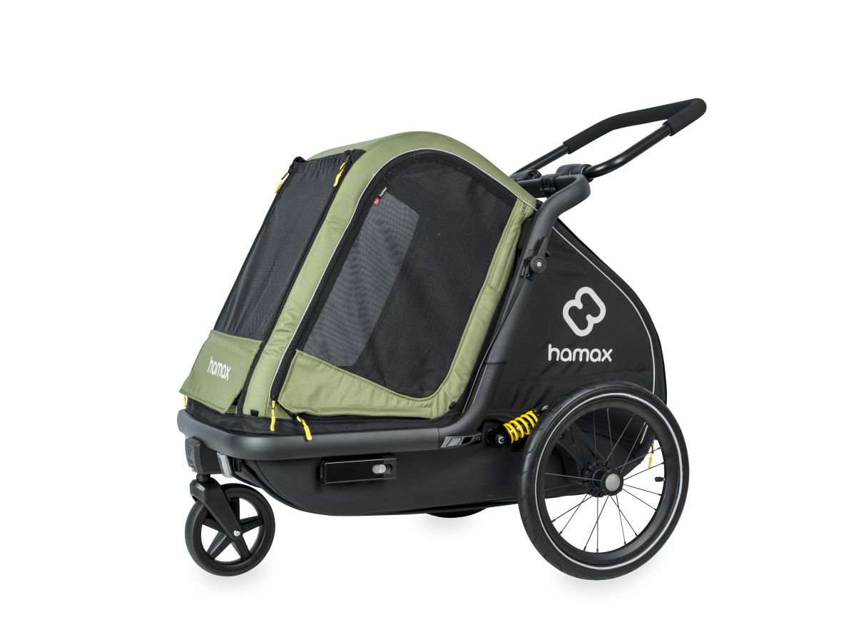 Hamax Dog Trailer Dog Trailer Pluto M grün/schwarz