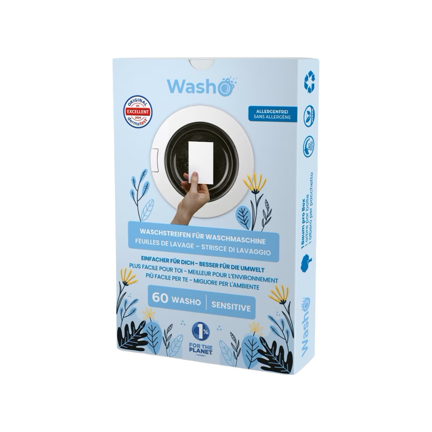 Washo Waschstreifen Waschstreifen Sensitive