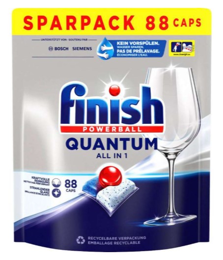 Finish Spülmaschinentabs Powerball Quantum All in1 88er Tabs Sparpack