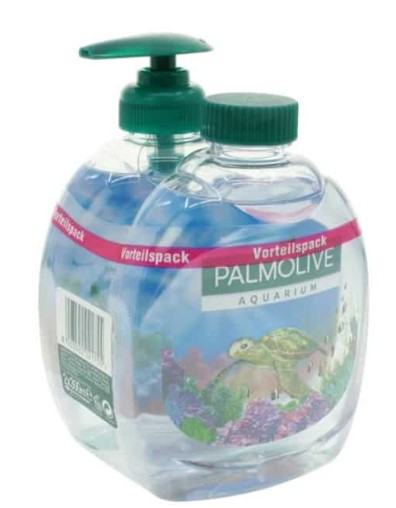 Palmolive Spender Flüssigseife Spender und Nachfüller Aquarium 2x300ml
