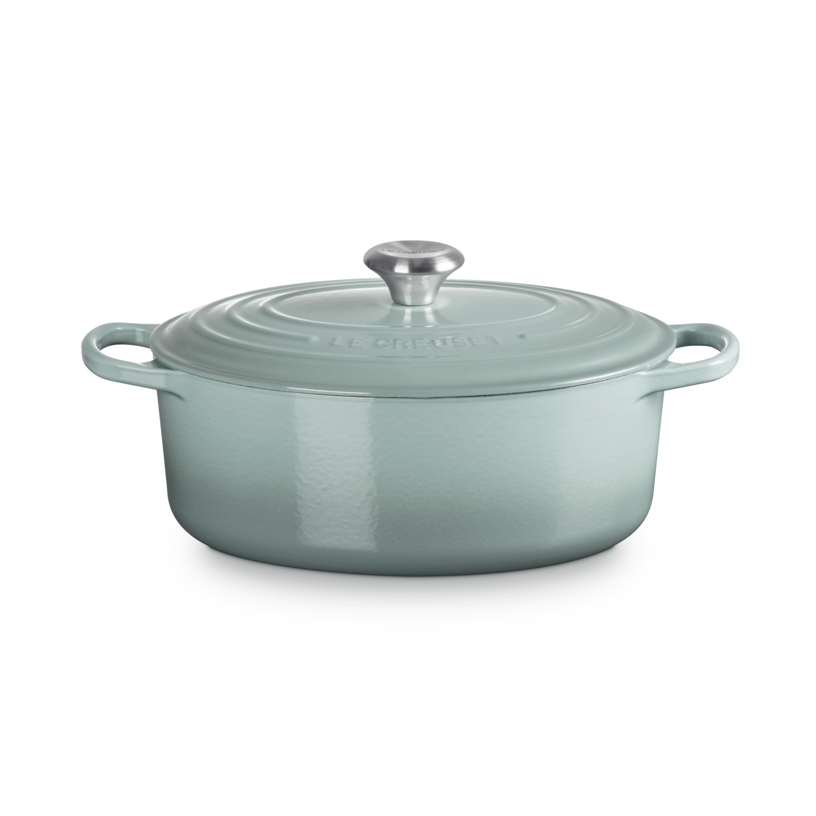 Image of Le Creuset Pfanne Signature Bräter Oval 29 cm Sea Salt