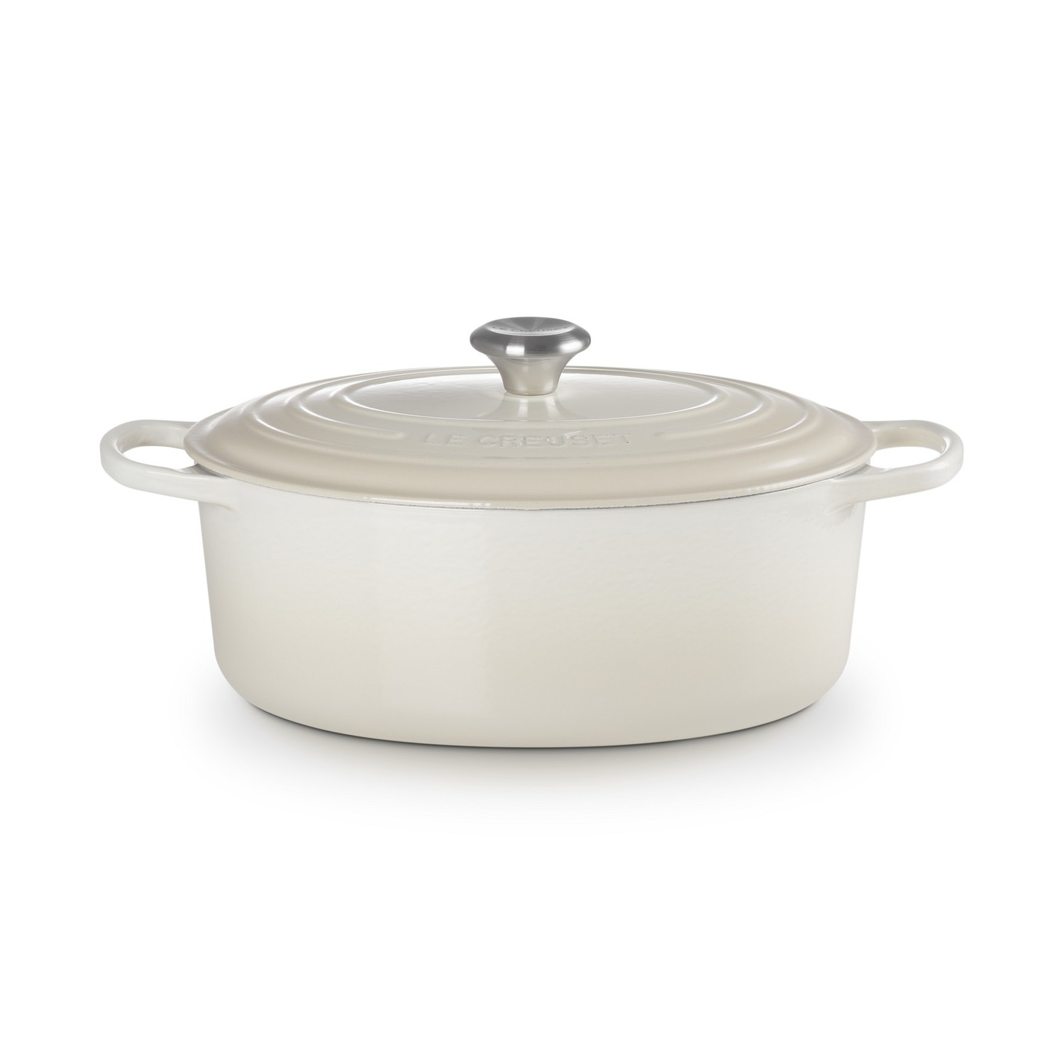 Image of Le Creuset Pfanne Signature Bräter Oval 31 cm Meringue