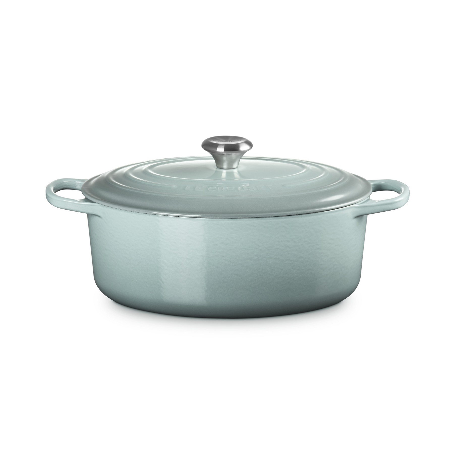 Image of Le Creuset Pfanne Signature Bräter Oval 31 cm Sea Salt